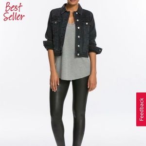 SPANX faux leather legging *never worn*